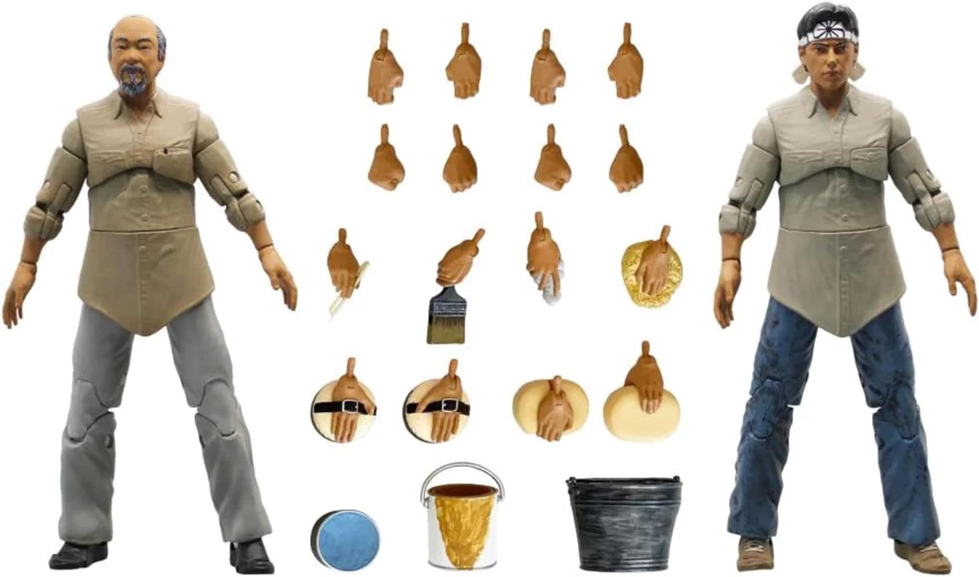 The Karate Kid Mr. Miyagi and Daniel Miyagi-Do Training Action Figure Box Set