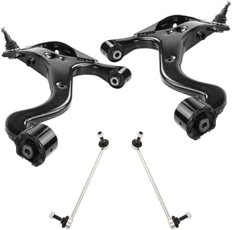 TRQ Front Suspension Kit Control Arm with Ball Joint Sway Bar Stabilizer Link Compatible with 2006-2013 Land Rover Range Rover Sport