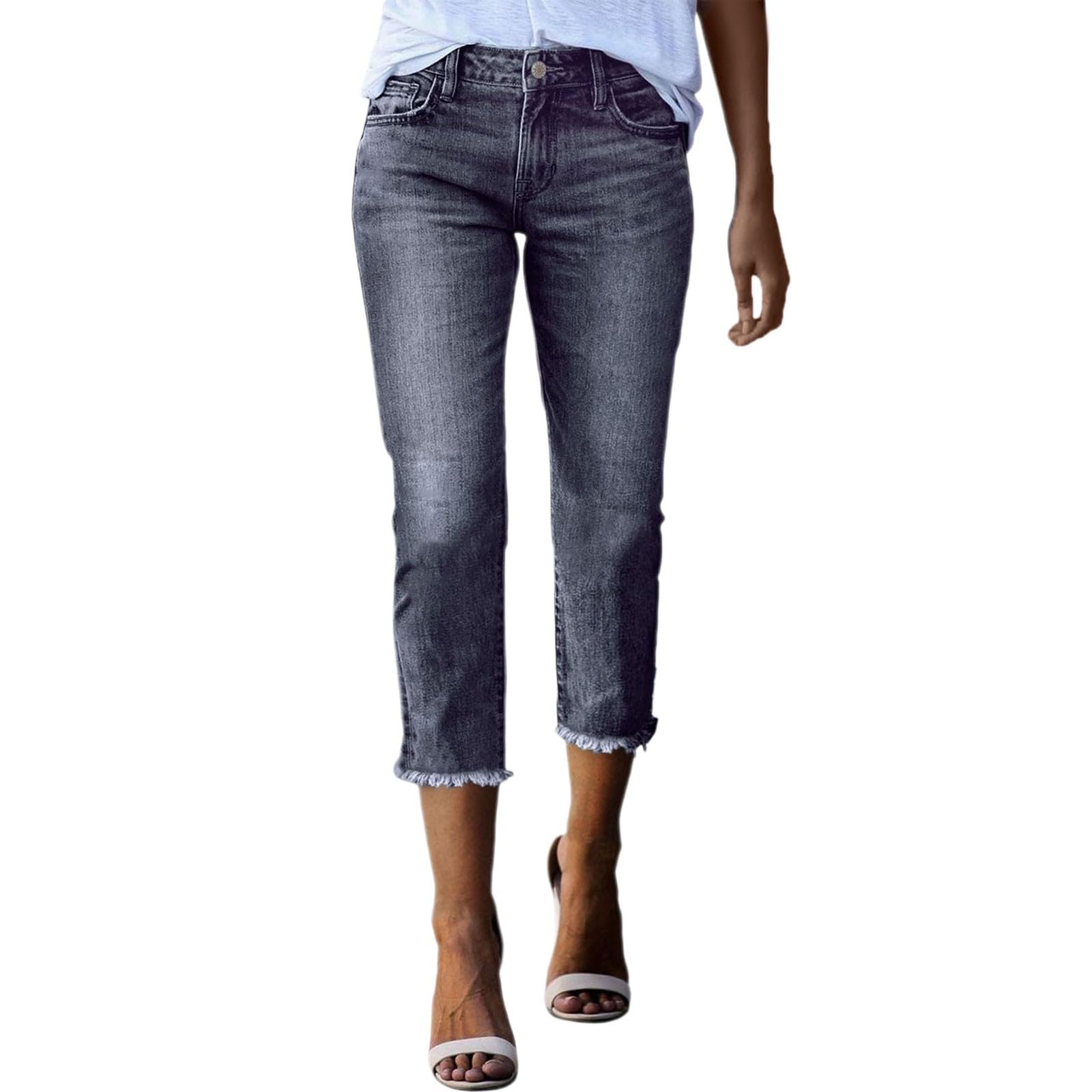 Jean extensible à jambe droite grande taille pour un ajustement parfait et silhouette affinée