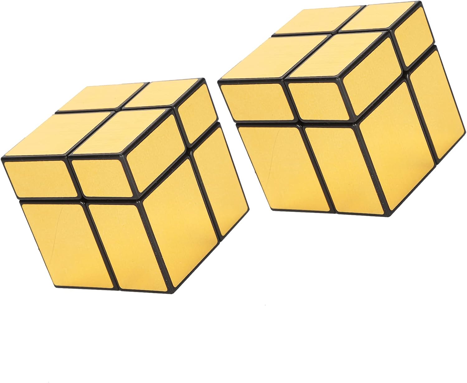 Generic Puzzle Cube with MicroArc Design Smooth Rotation Learning Toy Cube 2Pcs 2.2" for Family Fun