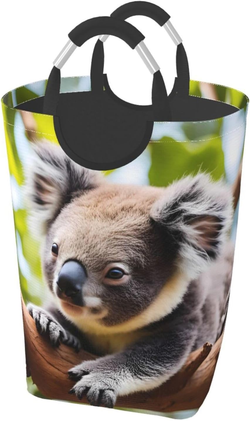 A little koala Square storage bag 50L, suitable for multiple scenes, foldable dirty clothes storage basket.