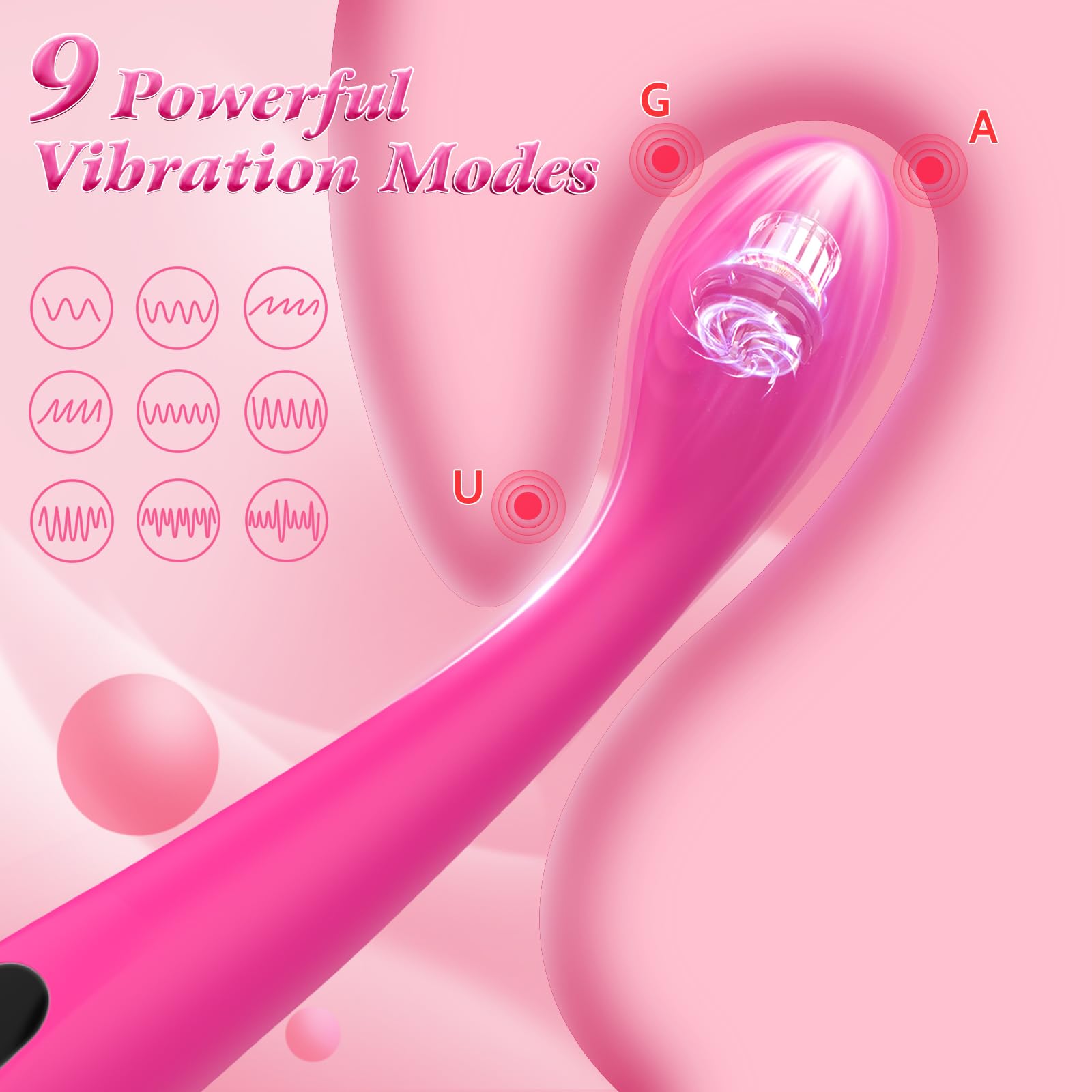 Sex Toýs Femminile Vibratore - Dildo vibrante per donne e coppie, set di giocattoli erotici maschili Gay Liver Gate Plug con 9 modelli di vibrazione, stimolatore del clitoride e del punto G