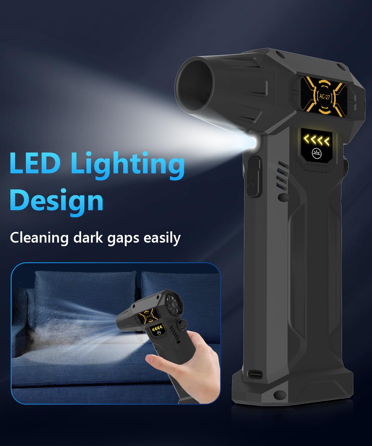 Inhaling Computer Cleaner PC Cleaning Tool Cordless Electric High Pressure Air Duster - Computer ...