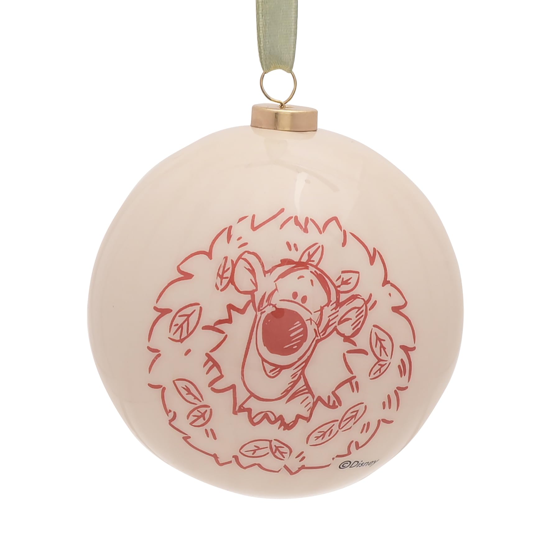 Disney – Lot de 12 boules de Noël Winnie l'ourson – Ourson, Tigrou, Porcinet et Bourriquet – Produit sous licence officielle – Décoration de Noël en plastique rouge, blanc et bleu avec ficelle pour