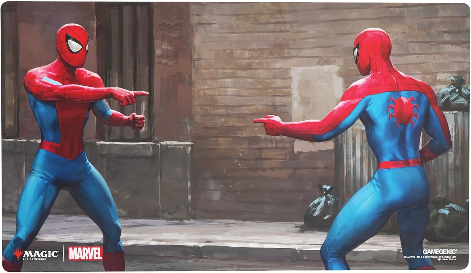 Gamegenic, Magic: The Gathering - Marvel's Spider-Man Prime Playmat - Spider-Man, Licenza Ufficiale, Tappetino da gioco 61x35 con 2 mm di spessore