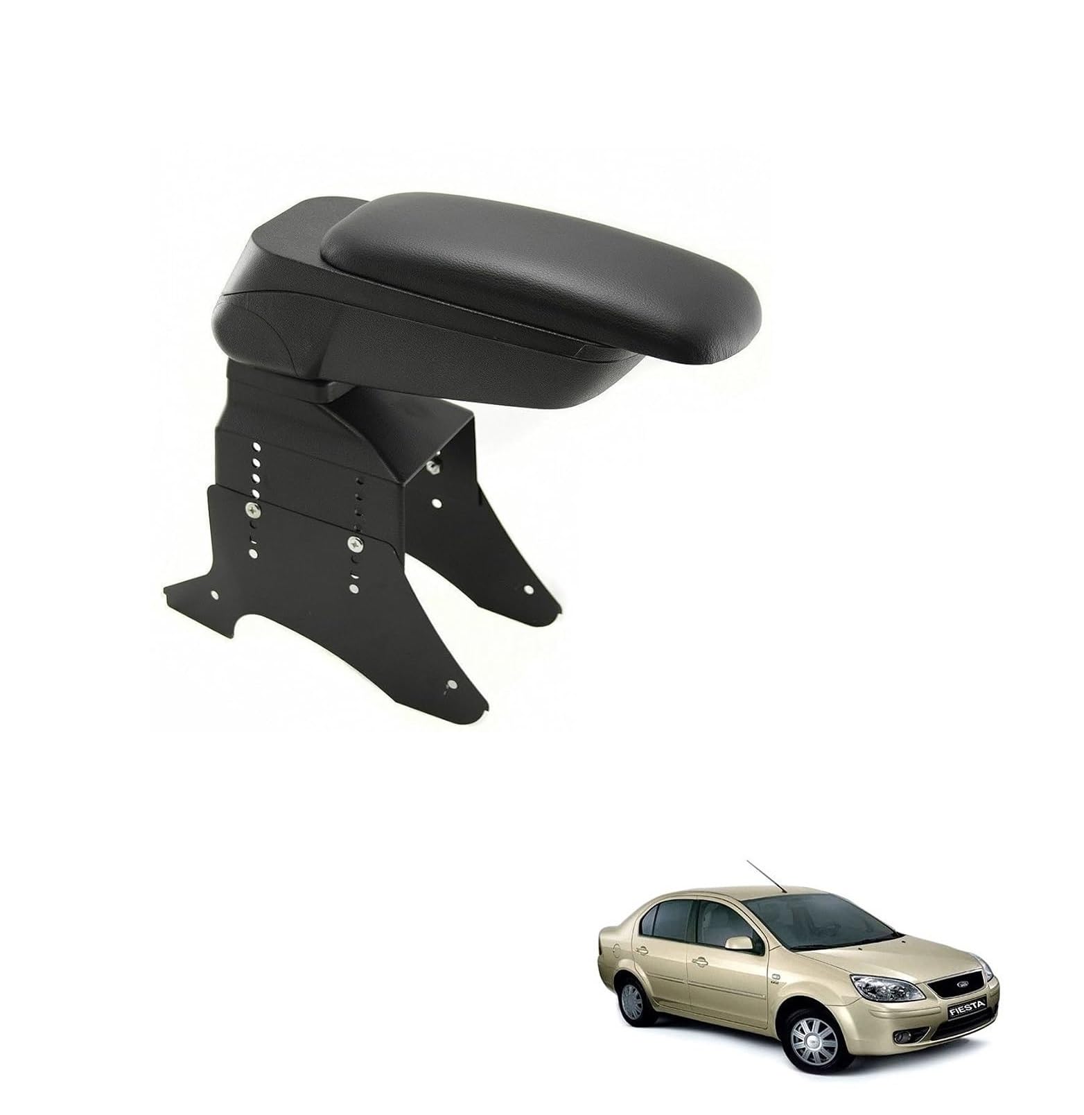 Kozdiko Car Centre Console Hand Armrest Black Compatible with Ford Fiesta Old-picture-26