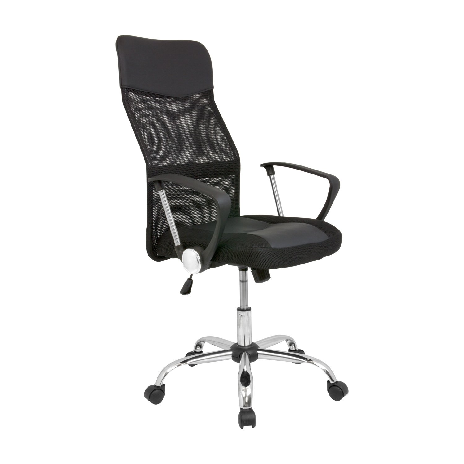 Cashoffice - Silla de Oficina - Silla de Escritorio con Respaldo Transpirable - Color Negro