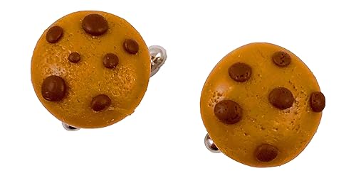 Chocolate Chip Cookie Cufflinks, Lapel Pin, Earrings or Tie Bar