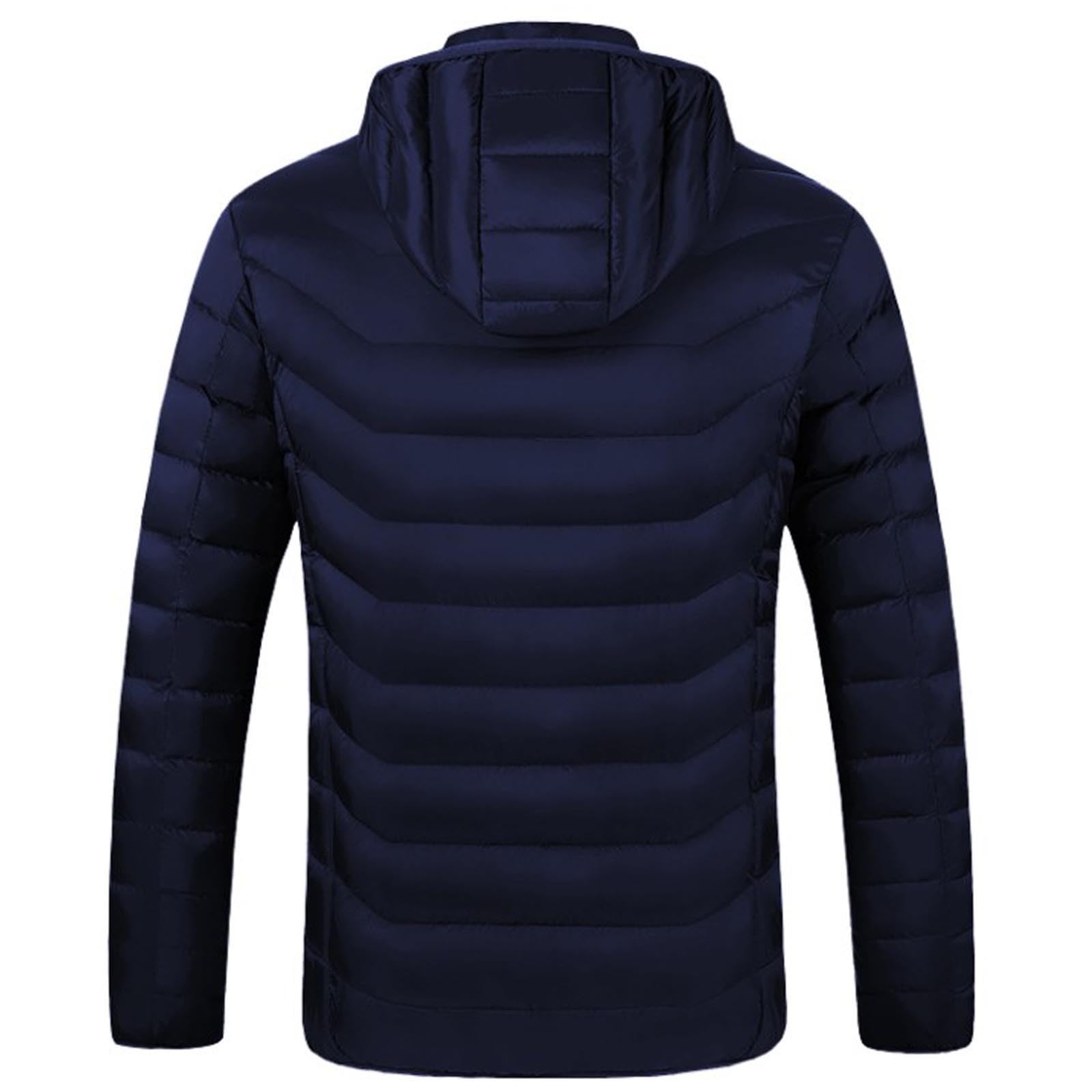 KQIVAM Veste Chauffante Hommes Femmes, Doudoune Manteau Chauffant Électrique USB Lavable avec 3 Niveaux de Chauffage et 21 Zones Chauffage pour Ski Pêche Randonnée Plein Air Blouson