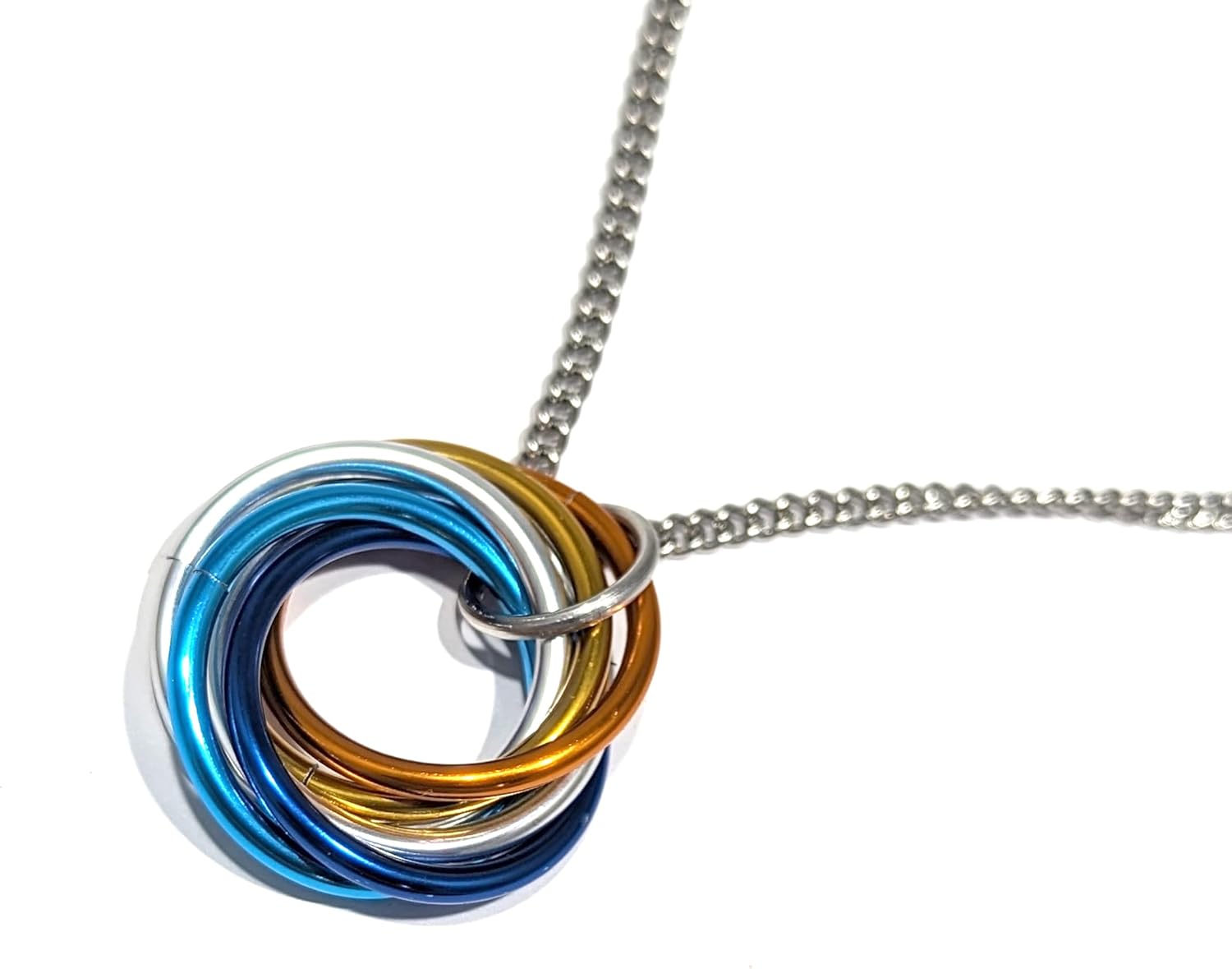 Möbii Pride Jewelry - Stylish Fidget Keychains, Necklaces, Earrings - by Steel Lynx - Image 2