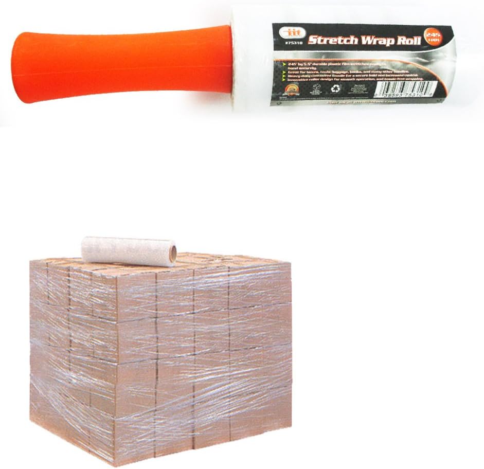 4 Rolls Stretch Plastic Wrap Shrink Film Banding Packing Dispenser 5.5" x 250' ! : Office Products