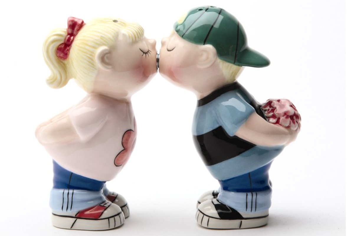 First Kiss poivrière et salière romantique pour vos dîners aux chandelles
