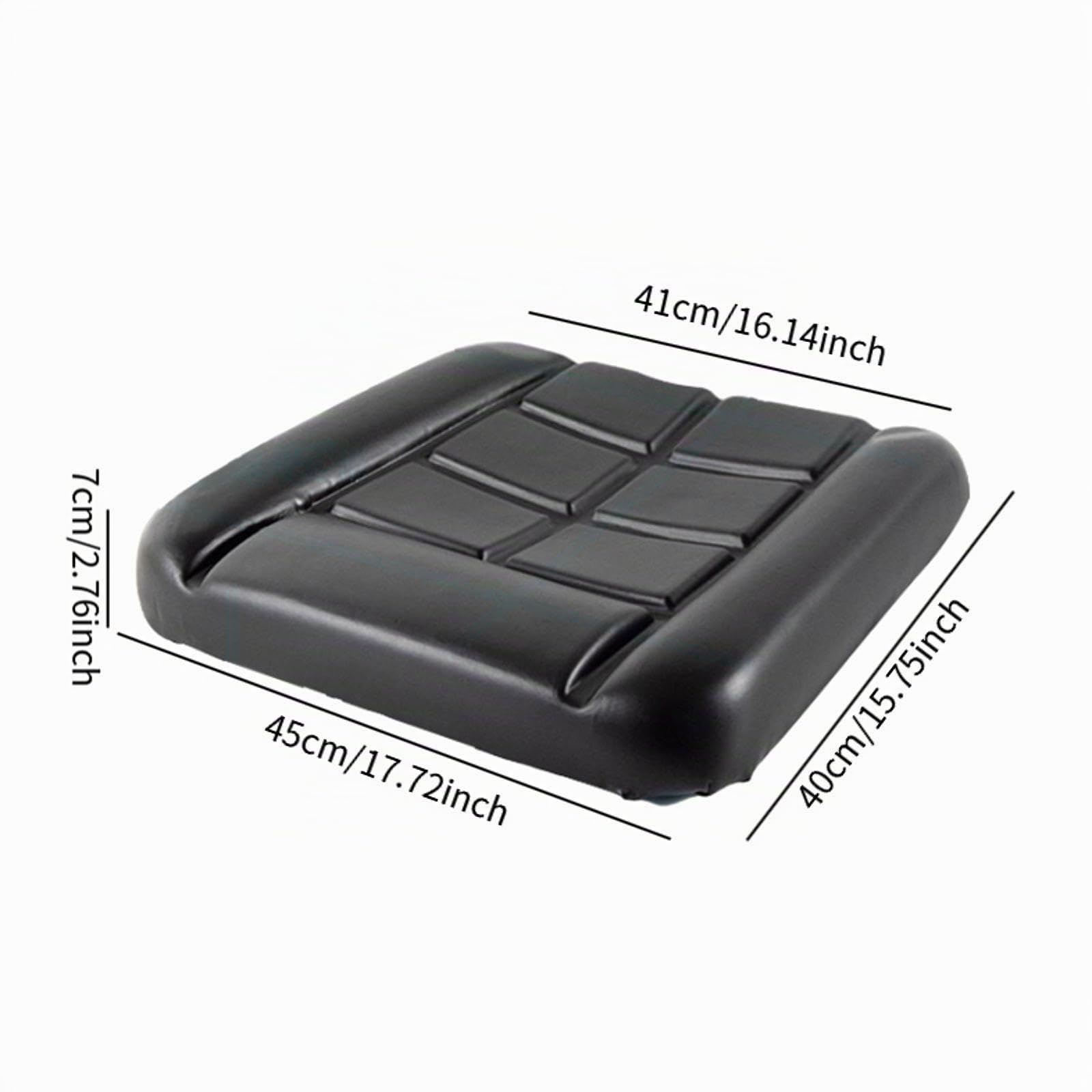 perfk Siège de Chariot élévateur Universel Siège de Tracteur Chargeurs de Glissement Tondeuse Facile à Installer Tracteurs Véhicule d'ingénierie Coussin de, 45cmx41cm