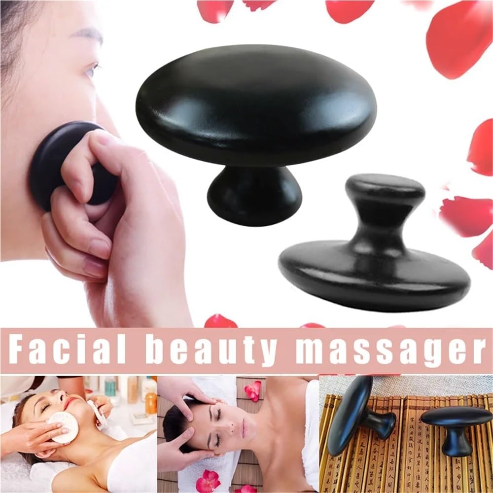 Pierre de Massage Lisse for Le Visage for la thérapie de Massage Spa Pierre de Massage for Le Corps et Le Visage(6pcs)