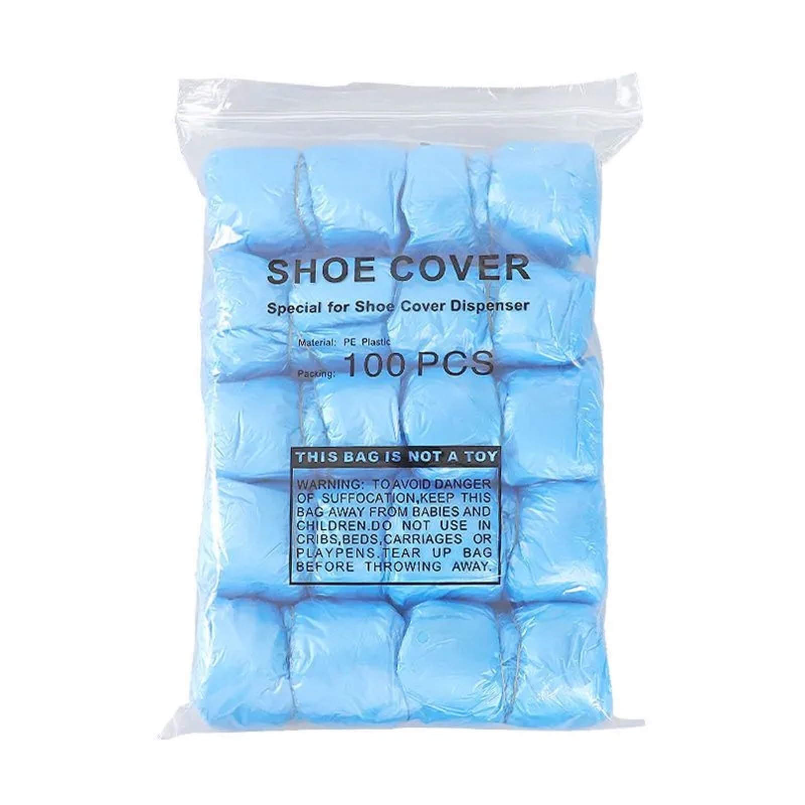 Cubrezapatos EláSticos Desechables, Paquete de 100 Unidades, Talla úNica, con Hebilla en T, Impermeables, Ideales para FotografíA de Bodas(Color:Blue-500 Count)