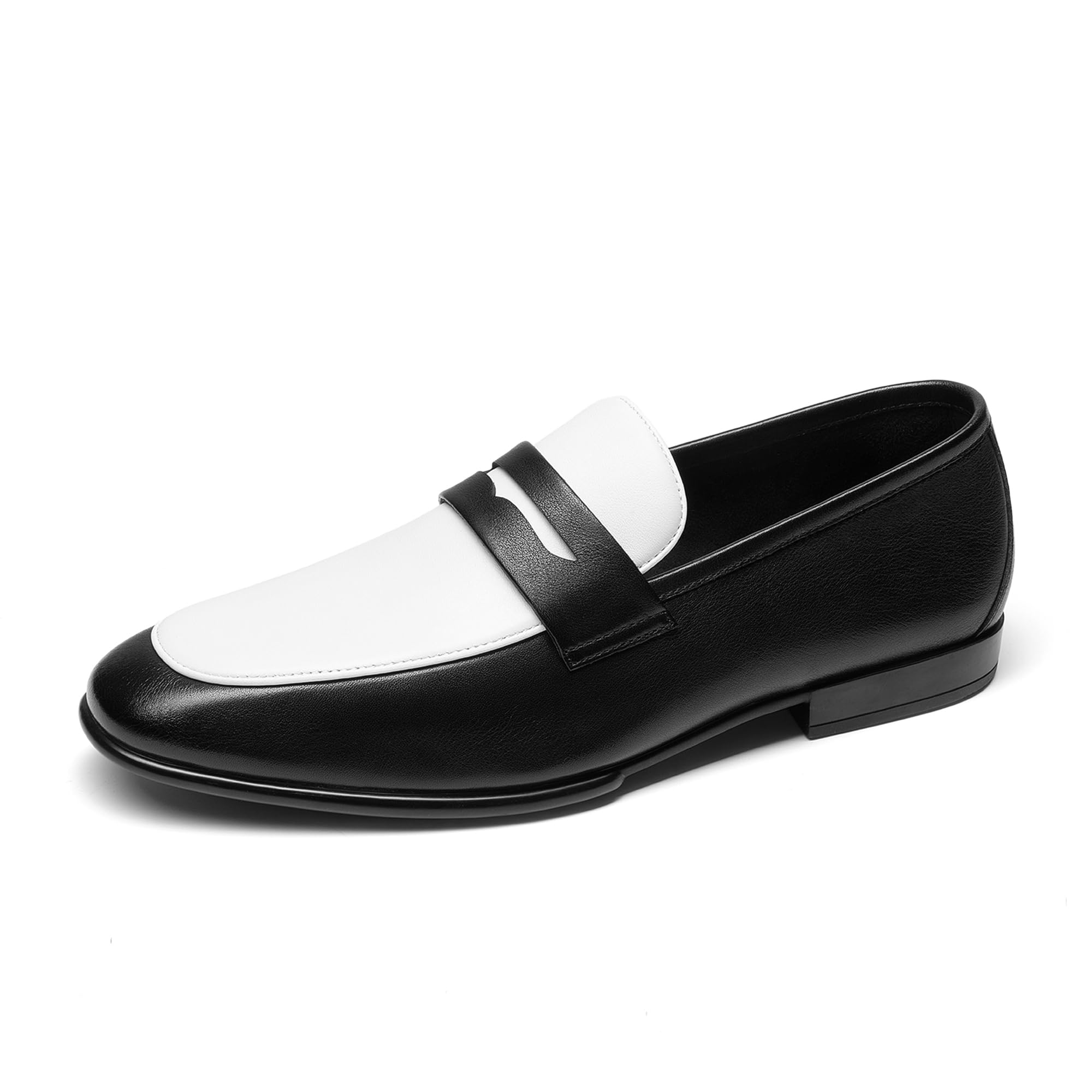 Bruno Marc Mocassini Penny Uomo Pelle Eleganti | Suola antiscivolo testata per 50