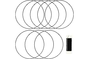 Ornate 18-Inch Floral Hoops for Crafting