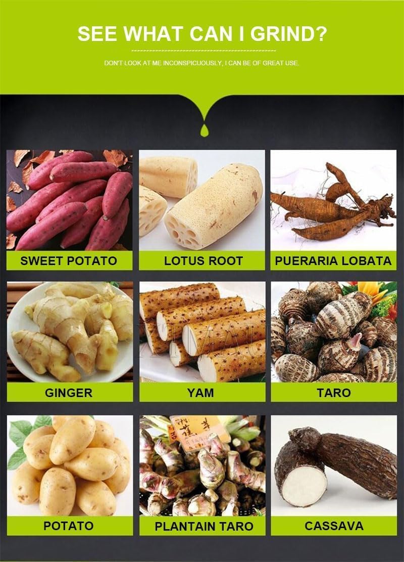 Commercial Cassava Grinding Machine, Heavy-Duty Wet Grinder for Fresh Sweet Potato & Lotus Root