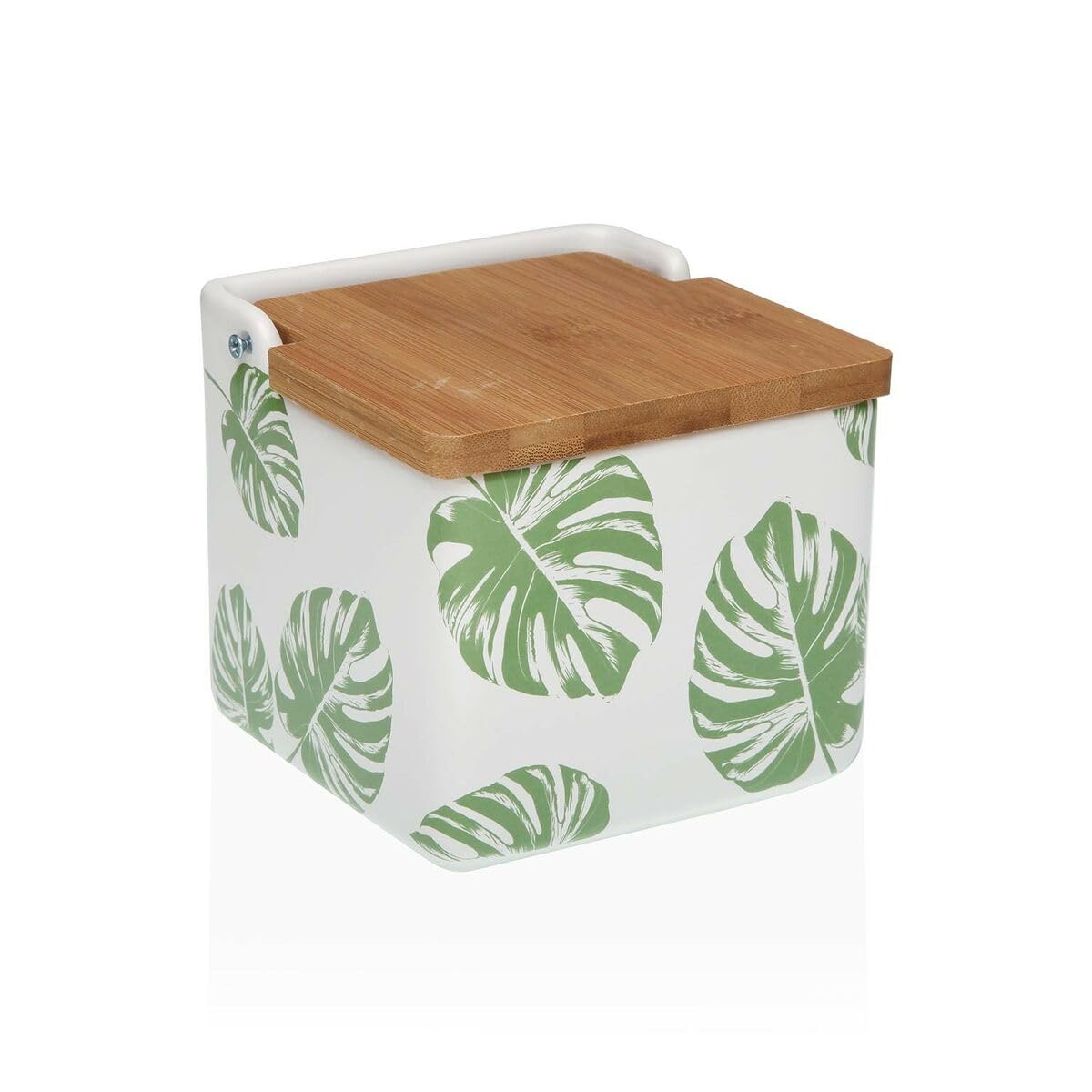 Salière avec couvercle Versa Bellis Fleurs Céramique 8,8 x 8,5 x 8,8 cm | Leroy Merlin
