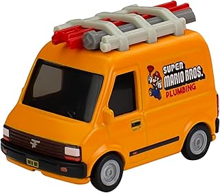 Mario Movie Plumber Van 1:64, Orange (HKC19)
