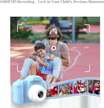 BSLVWG Kids Camera Digital Camera for Boys Girls,1080P HD Video Camera for Kids with 32GB SD Card/2 Inch IPS Screen,Christmas Birthday Gifts Funny Toys Gifts for Boys & Girls Age 3-12 (X11S-Pink)