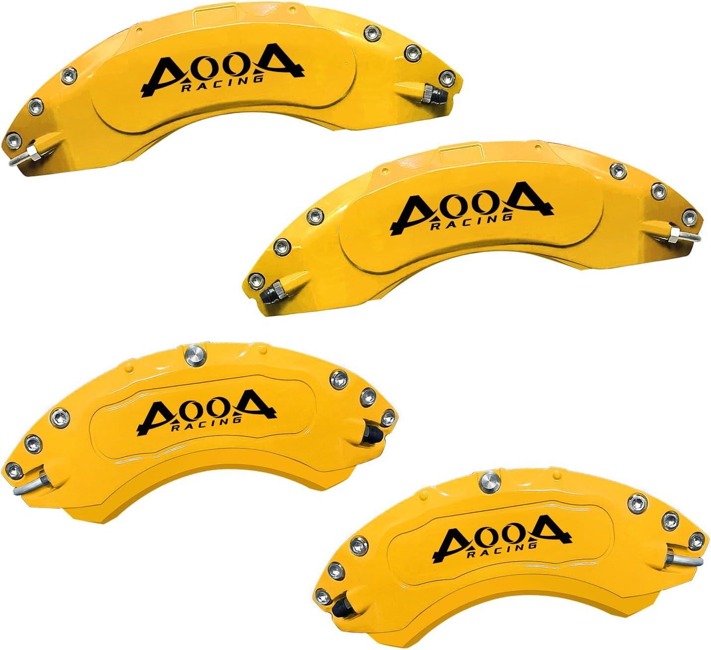 AOOA Caliper Covers Red Brake Aluminum Covers Fits Ford F-150 (2021-2025) Gas & Hybrid Models/Ford Expedition 2022-2024/Expedition EL 2007-2017(Set of 4) (Set of 4)