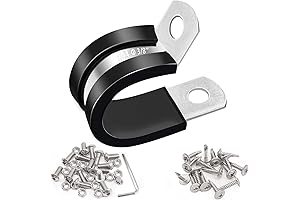 Taiss Ultra-Durable Cable Clamps 3/8" for Tidy and Organized Wiring