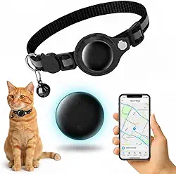 COLEIRA PARA GATO COM RASTREADOR inteligente smart tag, ajustável, refletiva, à prova d'água, fecho de segurança anti enforcamento, compatível com ANDROID Google Find Hub (KIT PARA ANDROID)