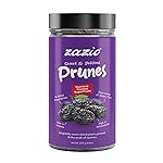 Zazio Dried Prunes | RICH, SWEET & NATURALLY WHOLESOME PLUMS | Antioxidant Rich, Super Food, Dried Prunes, Pitted Prune | 250gm (Pack of 1)