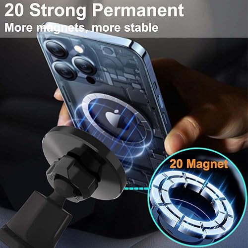 Miniatura 5 de Soporte magnético para portavasos de automóvil para MagSafe, paquete de 2 soportes para teléfono celular con expansor de portavasos para portavasos