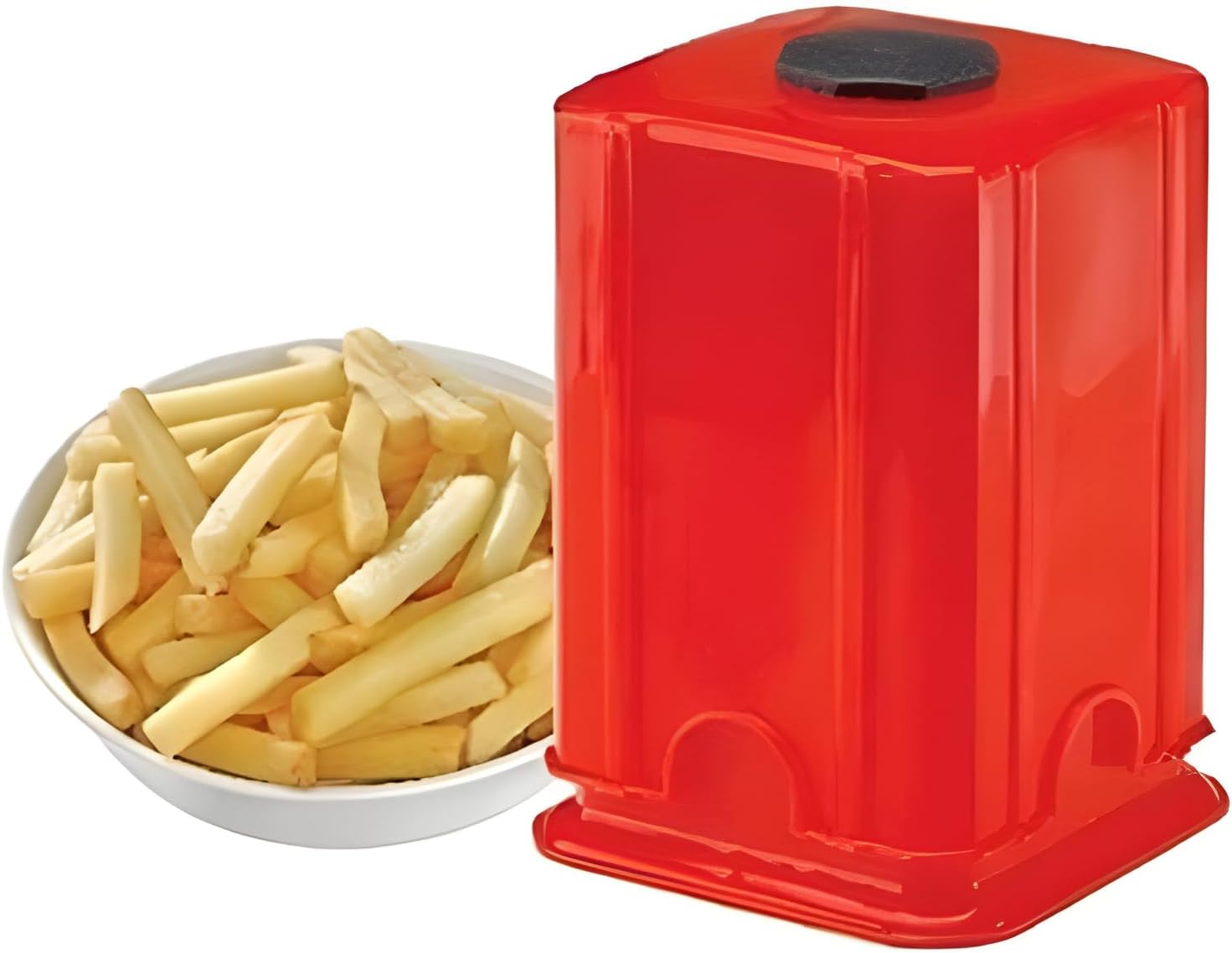 Manual French Fry Cutter | Potato Slicer with Stainless Steel Blades | Non Slip Base | Easy Clean Kitchen Tool