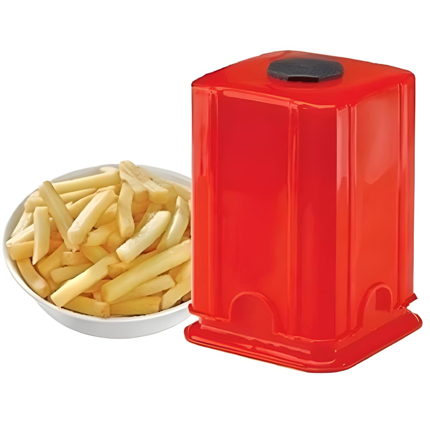 Manual French Fry Cutter | Potato Slicer with Stainless Steel Blades | Non Slip Base | Easy Clean Kitchen Tool