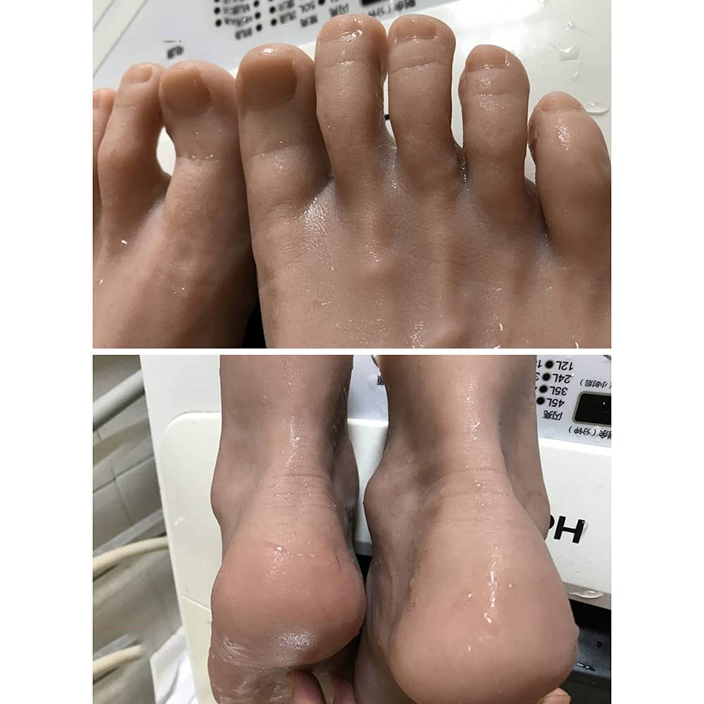 Amazon.co.jp: シリコン 男性 足模型 リアル 1：1 実物大 男子