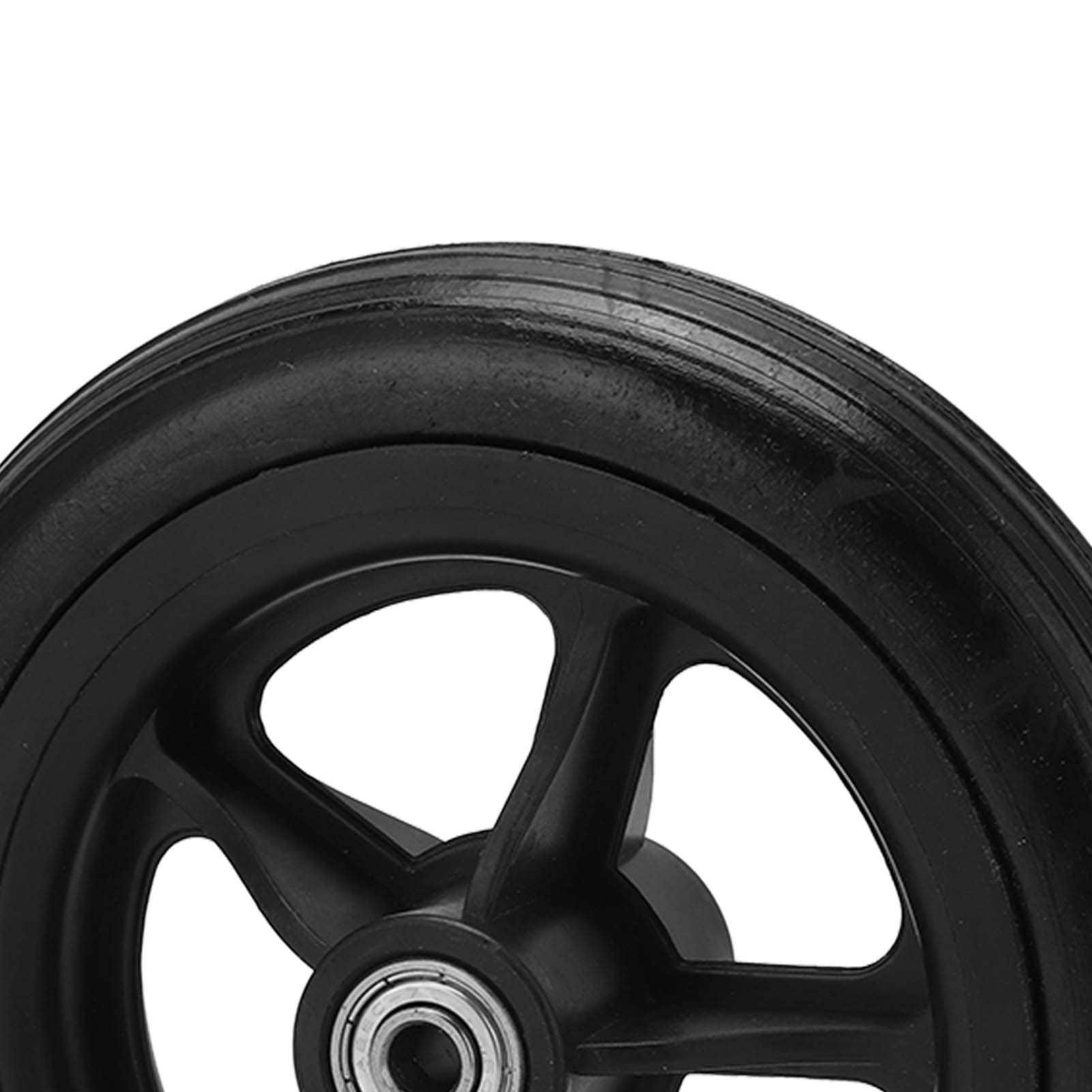 BestAlice Ruedas de Repuesto para Andador, Ruedas de 6 Pulgadas para Andador, Rueda Delantera para Silla de Ruedas Eléctrica, Rueda de Repuesto para Andador de bajo Ruido de PU para Carrito con Ruedas