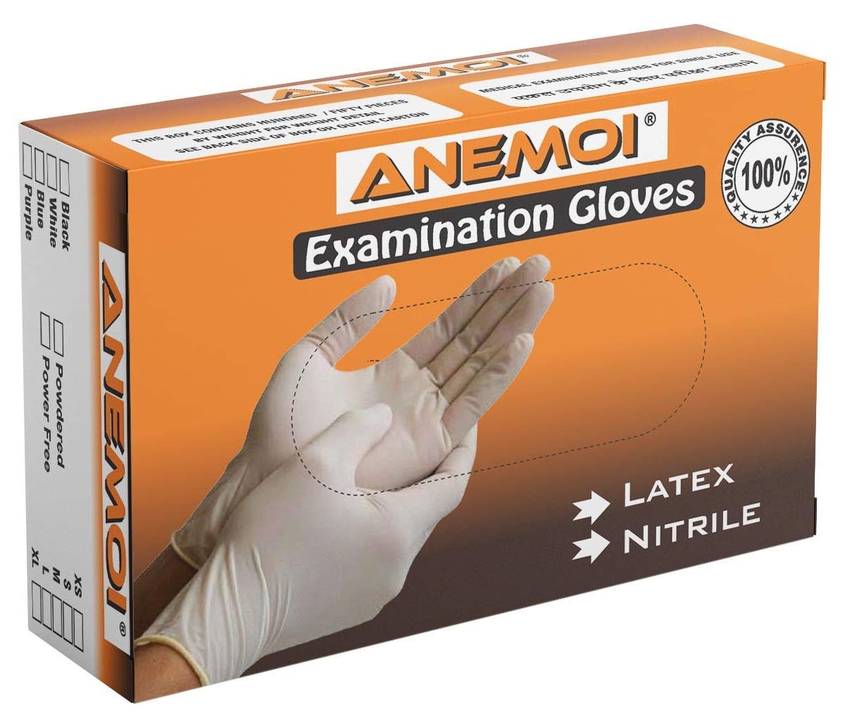 CARE-X Latex Medical Examination Disposable Hand Gloves (White, Medium)- 50 Pieces Per Box (B0867TPLQ5) Amazon Price History, Amazon Price Tracker
