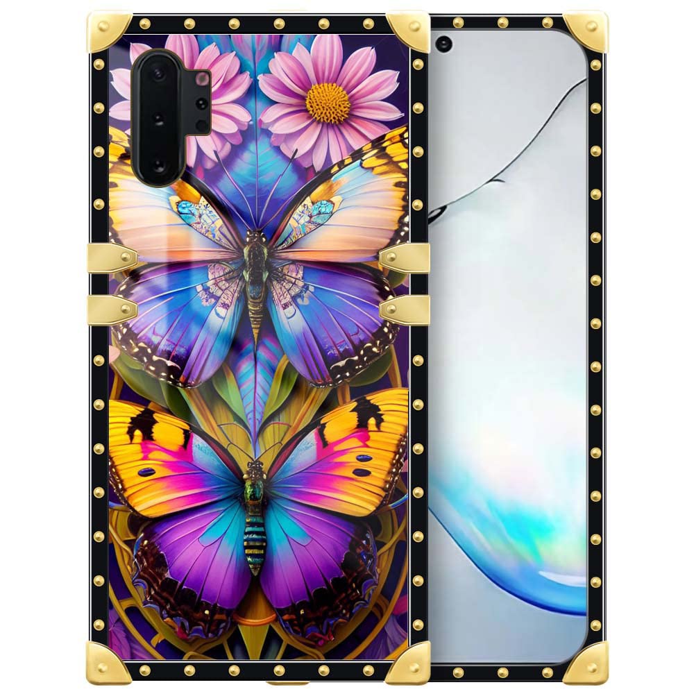TAMEFOX Compatible with Samsung Galaxy Note 10 Plus Case,Beautiful Butterfly for Women Girls Soft TPU Shockproof Protective Phone Case Cover for for