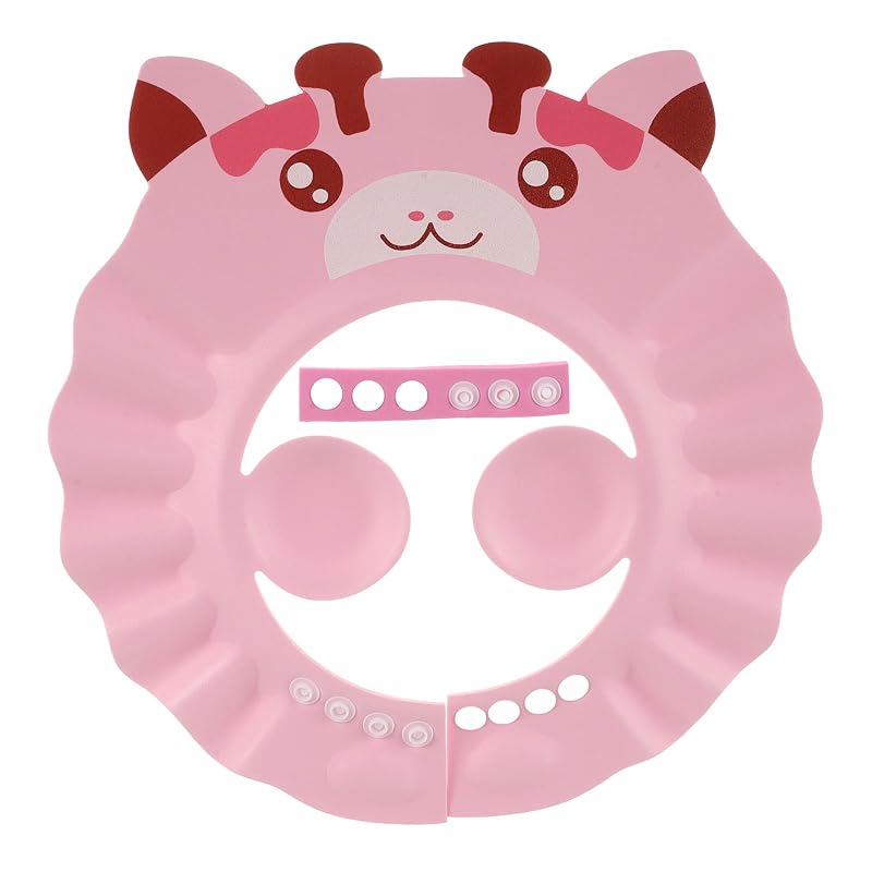 Touca de banho infantil Healifty com aba ajustável e abas laterais, modelo 21W344550CD2