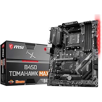 MSI B450 TOMAHAWK MAX AMD AM4 DDR4 m.2 USB 3.2 Gen 2 HDMI ATX Gaming Motherboard