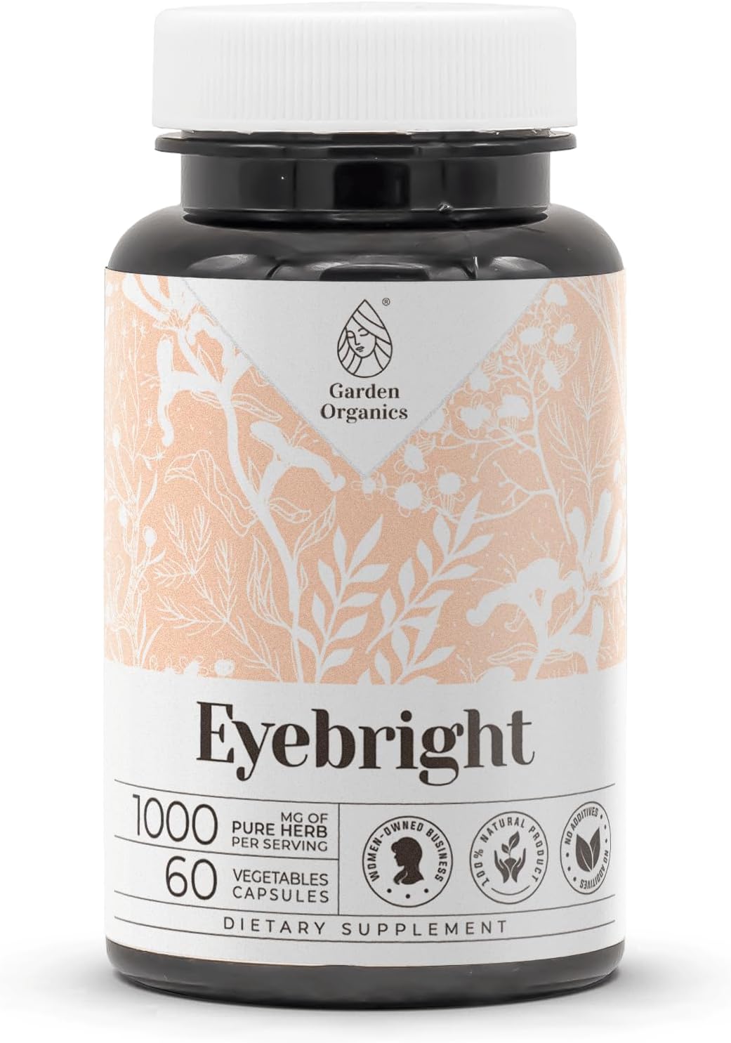 Eyebright 120 Capsules | High-Potency Herbal Dietary Supplements | Made with Vegetable Capsules and Eyebright (Euphrasia officinalis) Dried Herb (120 Count)