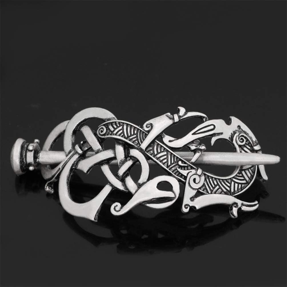 Girl Hair Clips Hair Clips Vintage Hair Clip Knot Hair Stick for Women and Girls Metal, Silver - Image 5