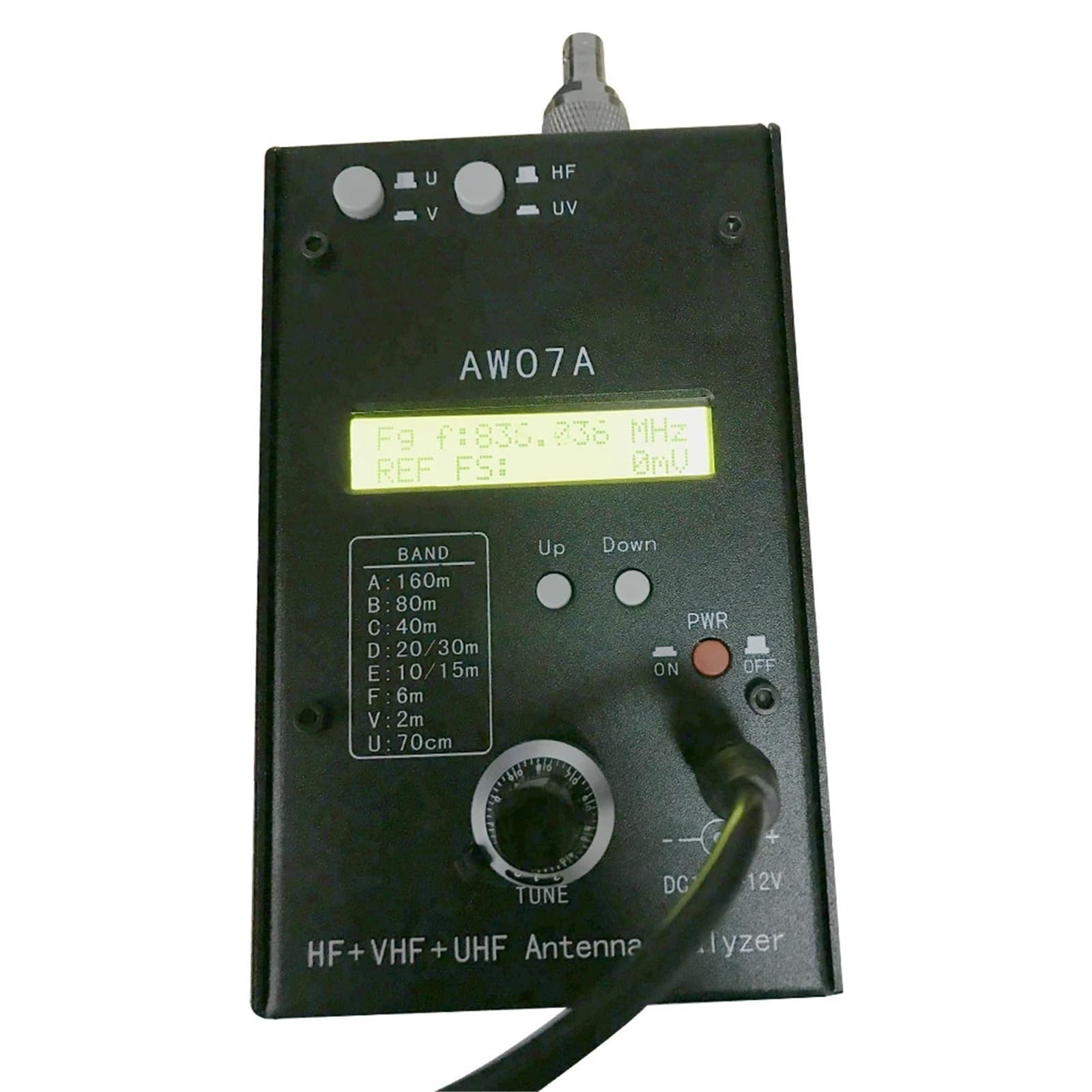 Amazon.co.jp: HF/VHF/UHF AW07A 1.5-470MHZ 160M HF +UVスペクトラム