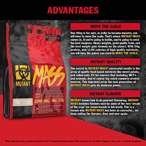 image for Mutant Mass Weight Gainer Protein Powder - Mass Builder for Bulking an