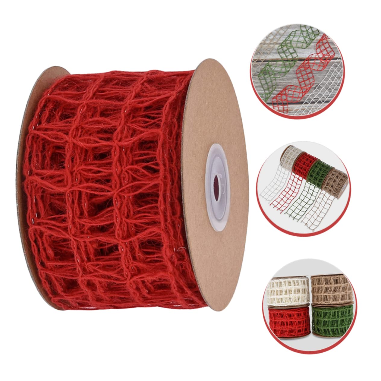 NUOBESTY 2stücke Dekoratives Jute-dekoband Für Lagig Strängig Für Weihnachtsgeschenke Hochzeitssträuße Bastelprojekte Dekorationen Und Geschenkbänder
