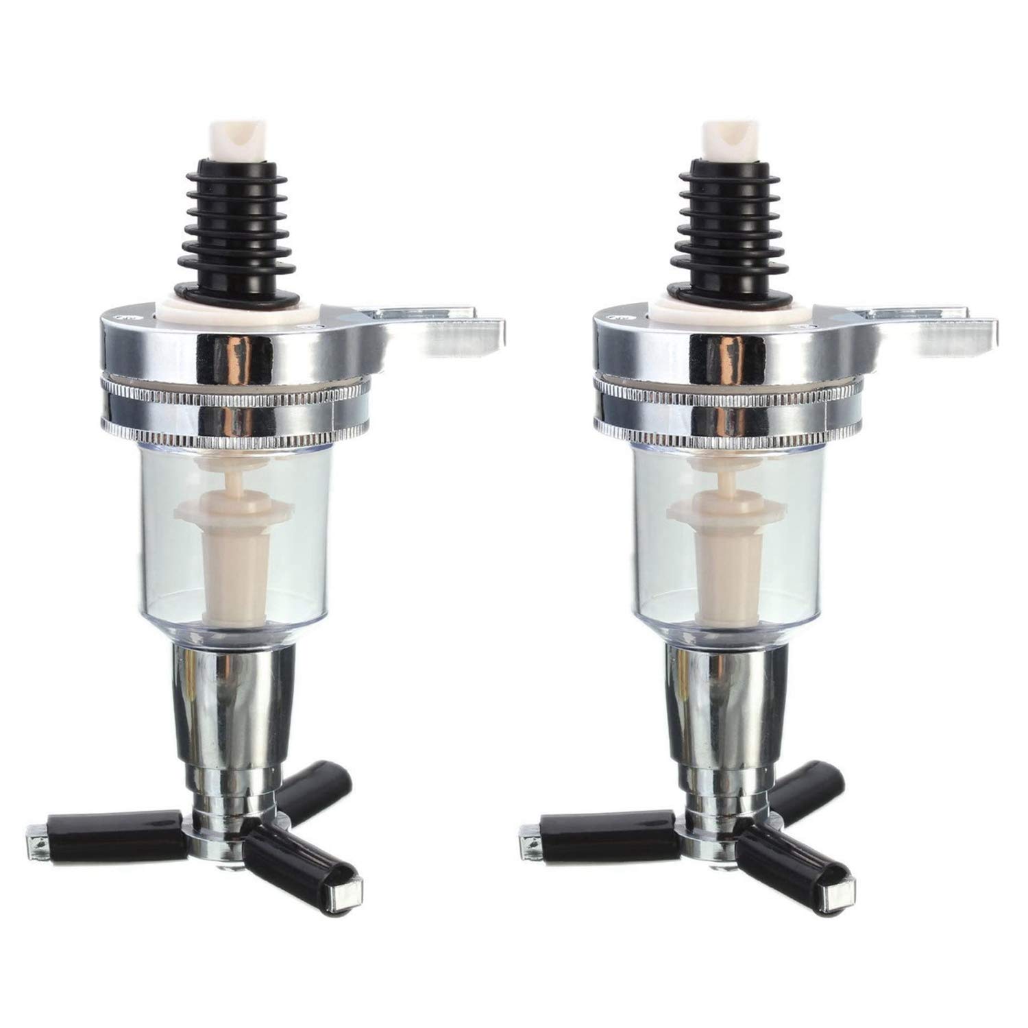 CTRLZS 2Pcs 45Ml/1.5Oz Bar Butler Wall Mounted Replacement Nozzle Shot Dispenser for Revolving Liquor Bottle Holder