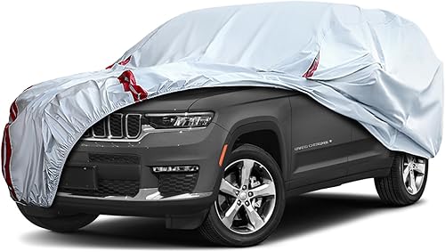 Fundas impermeables para automóvil de repuesto para Jeep Grand Cherokee 2011-2025, 6 capas para todo tipo de clima, con puerta con cremallera y