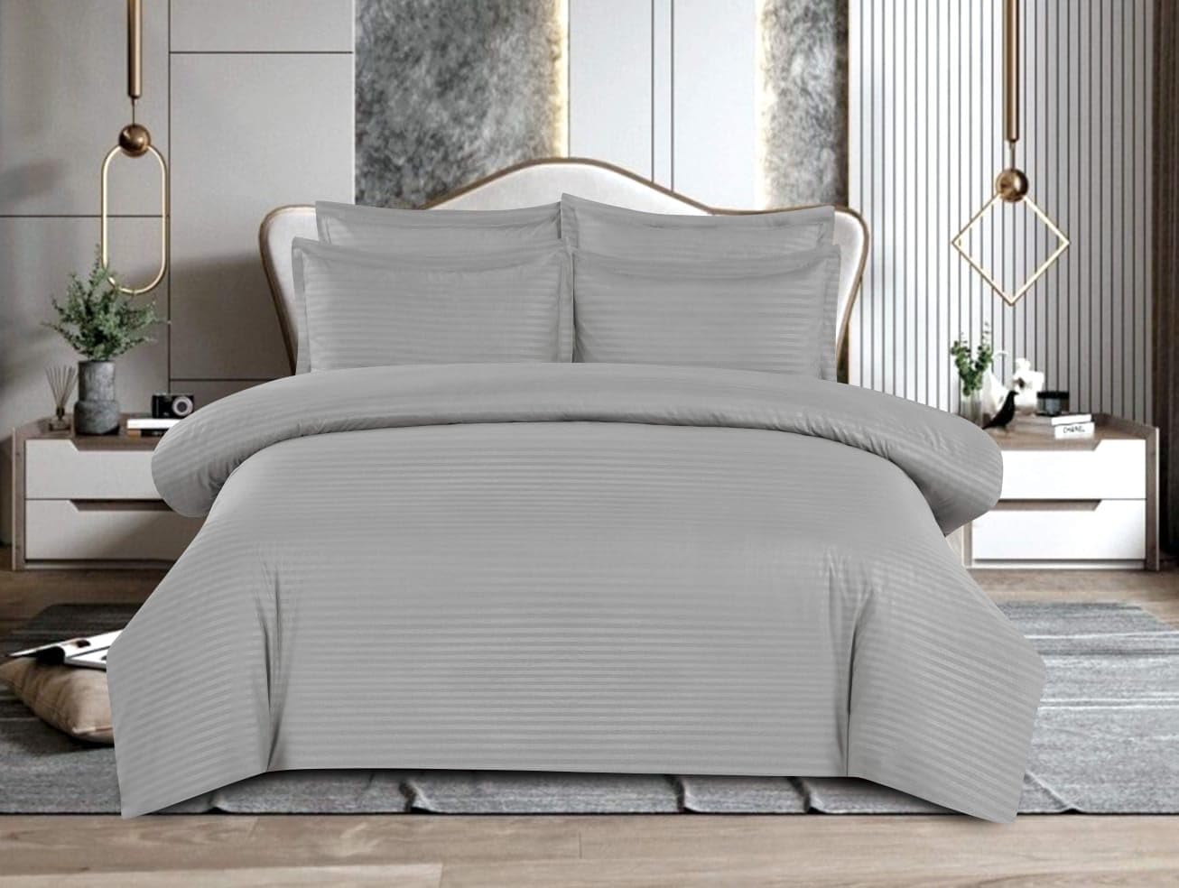 BMI Creations 6Piece King Size Bed Linen Set (Duvet Comforter Cover