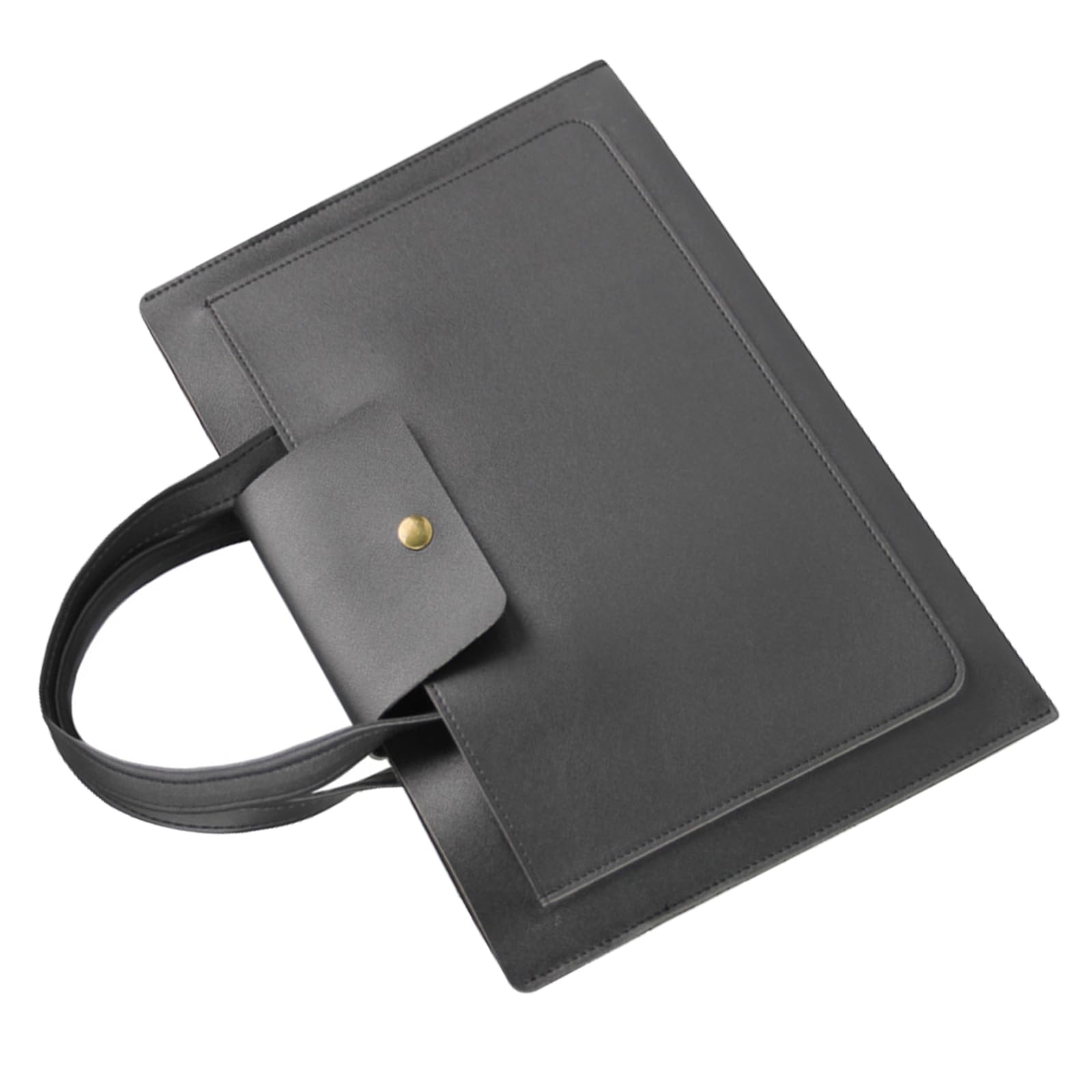 Elnwnnkc Portable Laptop Stand Case with Adjustable Angled PU Leather Briefcases for Travel Accessories Laptop Stand Briefcases