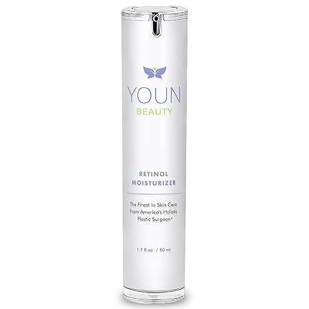 YOUN Beauty Retinol Night Cream Moisturizer for Face by Holistic Dr. Anthony Youn – Paraben-Free Face Moisturizer with Vitamin B5 & E, Hyaluronic Acid, and Green Tea for Skin Renewal, 50ml