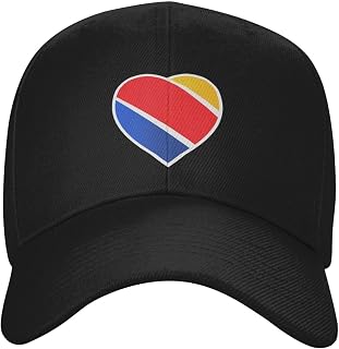 Southwest Airlines Logo Casquette Adjustable Fashion Sports Skull Cap Baseball Cap Trucker hat Black