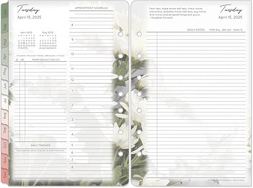 Miniatura 9 de FranklinCovey - Planificador de dos páginas por día con anillo (compacto, abril de 2025 - marzo de 2026)